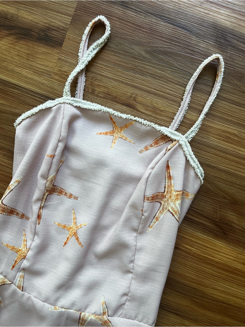 Pink Starfish Bubble Hem Sundress - Picture 3 of 5